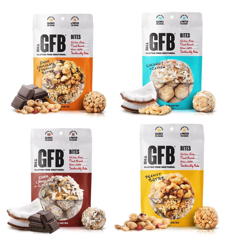 The GFB Coconut Cashew Bite with a soft, coconut flavor for on-the-go energy.