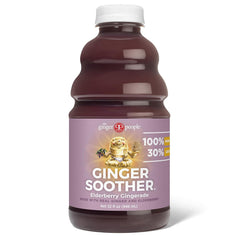 The Ginger People Ginger Soother Elderberry Gingerade: ginger and elderberry ingredients for natural refreshment.