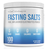 The Good Intentions Club fasting electrolytes bottle front for hydration during fasting.