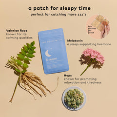 The Good Patch Dream Patch applied on arm for discreet sleep aid.