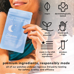 Packaging shows 16 patches for extended nighttime routine.