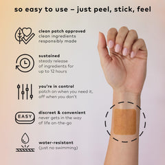 Packaging shows eight patches in resealable pouches