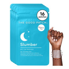 The Good Patch Slumber patch on the arm for restful nighttime support.