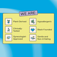 The Honey Pot Anti-Itch Wash label shows dermatologist-tested, hypoallergenic care.