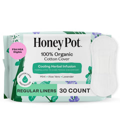 The Honey Pot Company herbal pantiliner pack offering discreet daily protection.