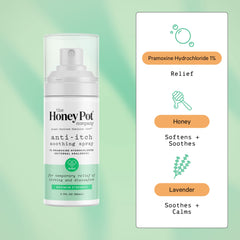 Close-up of The Honey Pot Company spray nozzle ready for quick itch relief on demand.