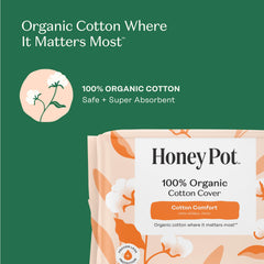 The Honey Pot ultra-absorbent pulp core pad delivers reliable leak protection