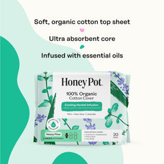 The Honey Pot lavender rose aloe mint infusion visual emphasizing cooling sensation.