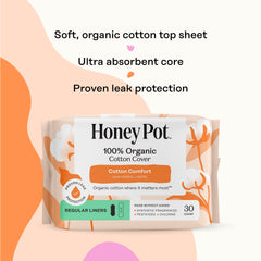 Closeup of skin-friendly material used in The Honey Pot pantiliner.