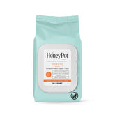 The Honey Pot Prebiotic Wipes pack front view for easy daily intimate care.