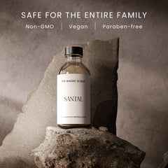 The Magic Scent Santal oil pour reveals rich notes for mellow evenings.