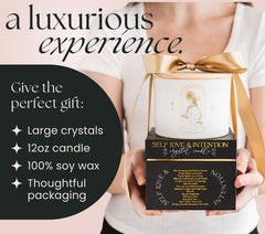 The Mindful Collective soy wax candle delivers clean burn for mindful rituals.