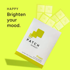 The Patch Remedy Happy Patch arm application for discreet daily wear.