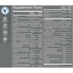 The Vitamin Shoppe Ultimate Man Multivitamin bottle front display for active men.
