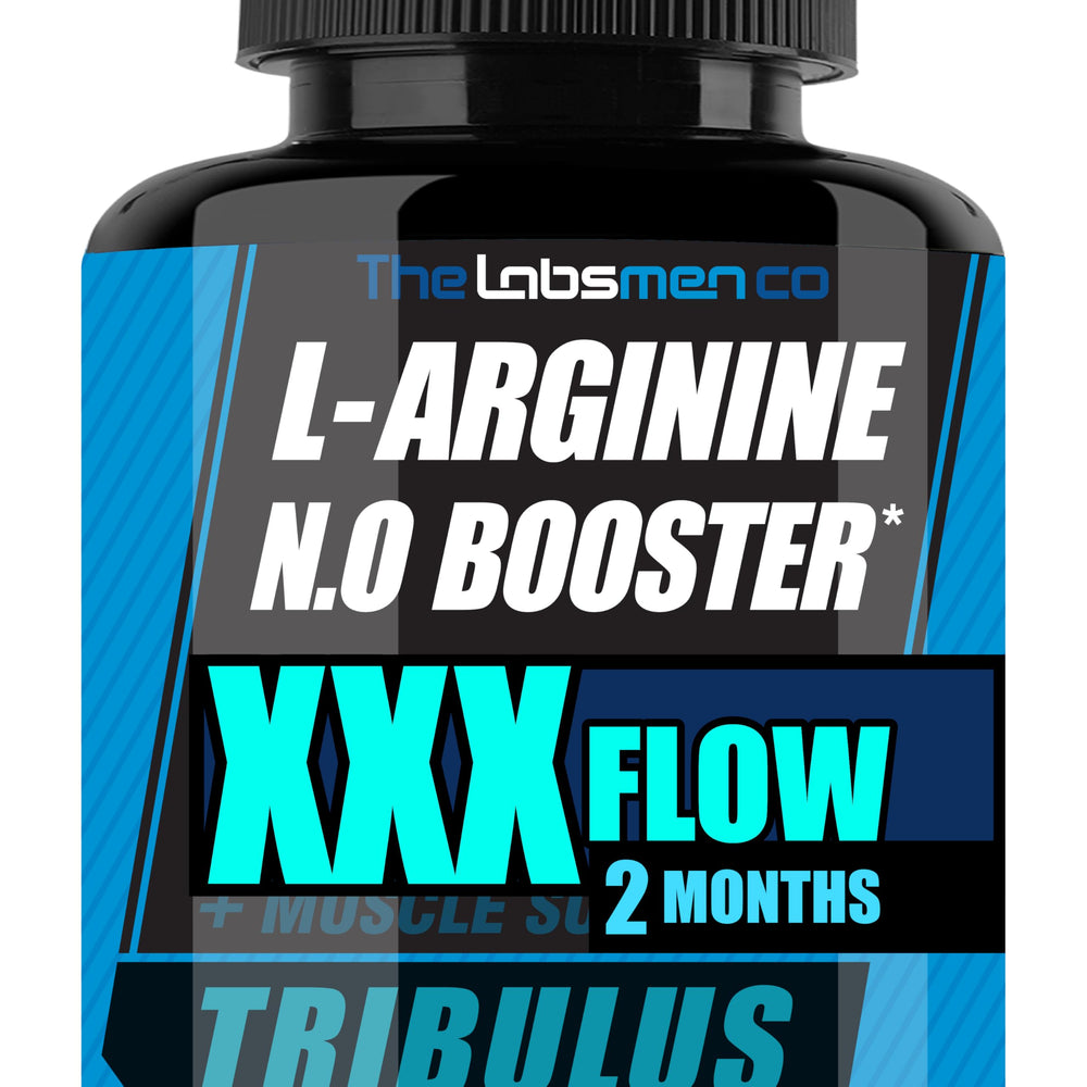 THELABSMENCO arginine nitric oxide bottle demonstrates the product's oxygen delivery support for workouts