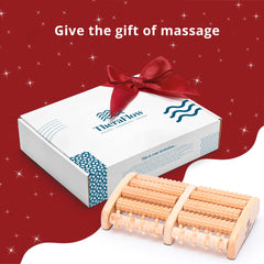 TheraFlow foot massager arch design nubs target arches for plantar comfort.