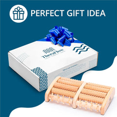 TheraFlow foot massager rows closeup showing five massage rows for targeted relief.