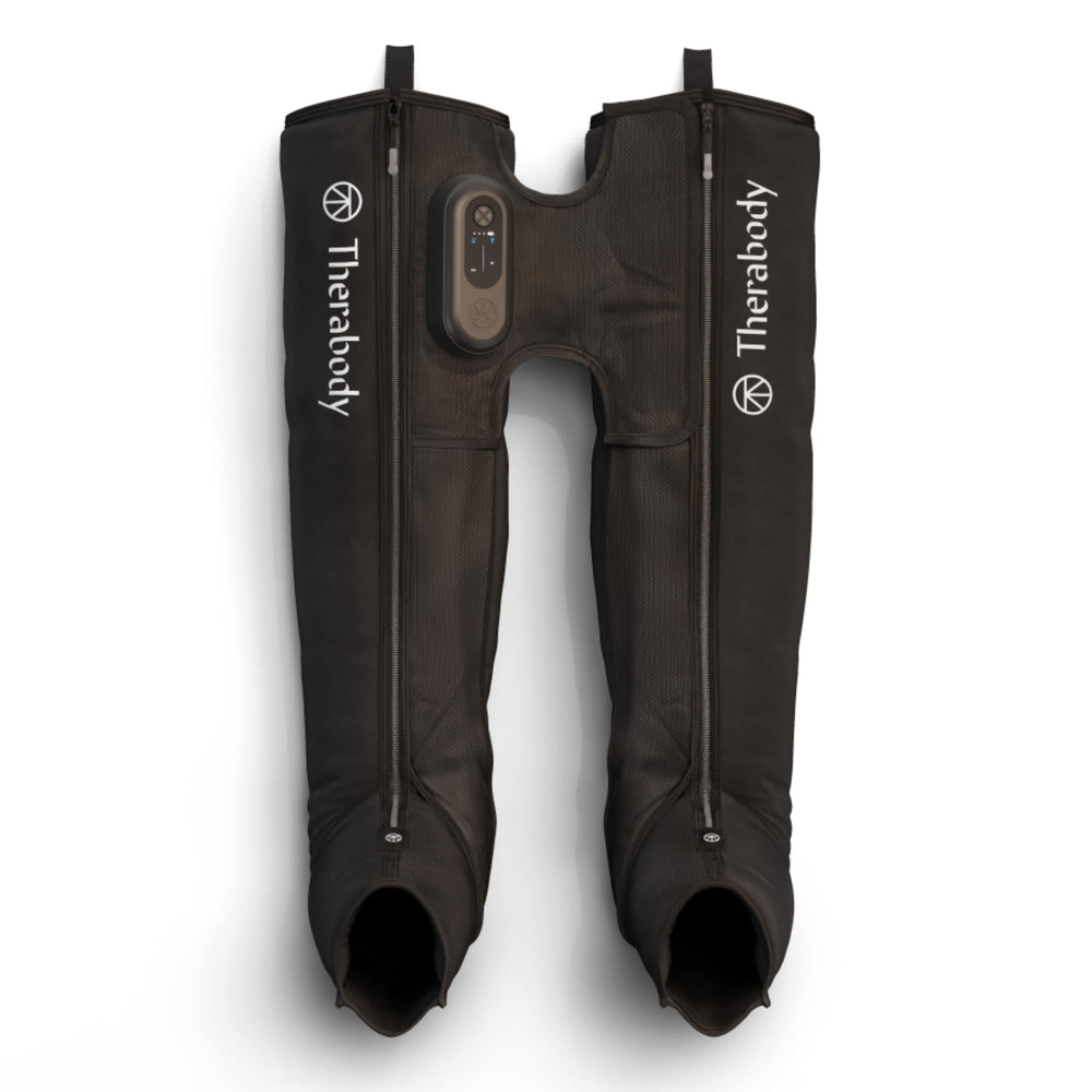TheraGun JetBoots Prime foldable design for recovery on the go.