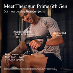 Theragun Prime rugged exterior designed to withstand heavy use