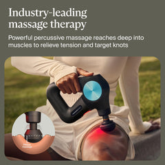 Theragun PRO Plus providing gentle vibration therapy for mobility and relaxation