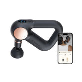 TheraGun Sense first-gen black front view showing portable massage device