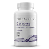 Theralogix Berberine Enhanced Absorption bottle and label highlighting metabolism support