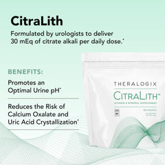 CitraLith packets blended into a beverage for convenient kidney health support