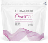 Theralogix Ovasitol bottle pour showing easy daily use for hormone support