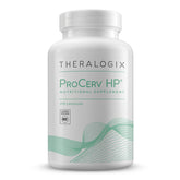 Theralogix ProCerv HP bottle close-up highlighting immune support nutrients.