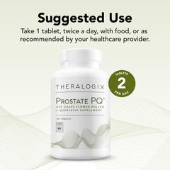 Theralogix Prostate PQ quercetin ingredient close-up emphasizes antioxidant-rich formula.
