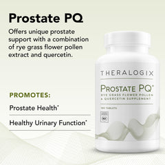 Theralogix Prostate PQ rye grass pollen image highlights natural formulation for pelvic health.