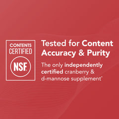 Theralogix TheraCran Max bottle label highlights PACs and D-Mannose benefits.