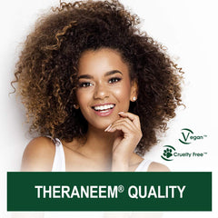 Close-up of TheraNeem Neem Therapé Skin Lotion texture for deep moisture.