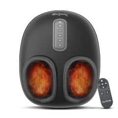 THERAZZAGGE foot massager with heat levels for customizable comfort.
