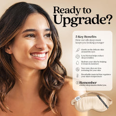 TheSleepGuard anti-blemish silk mask with thermo-regulating properties for refreshed mornings