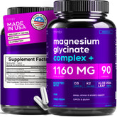 Thinbi Magnesium Glycinate bottle shows high absorption potential for daily use