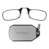 ThinOptics On-Nose readers attached to a keychain for quick, on-the-go reading.
