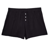 THINX Ultra-Soft Overnight Sleep-Shorts in black offer leakproof night protection.