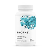 THORNE 5-MTHF bottle front showing methylfolate for methylation support.