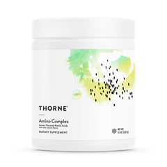 THORNE Amino Complex lemon powder tub for lean muscle support and flavor