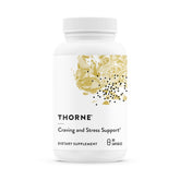Thorne Craving & Stress Support bottle front shows 30 servings for daily use.