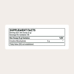 THORNE Creatine NSF certification label on canister