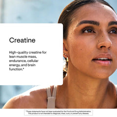 THORNE Creatine unflavored powder dissolves easily in liquids for quick blending.