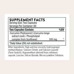 Thorne Curcumin Meriva capsules shown for easy daily use.