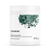 Thorne Daily Greens Plus front bottle for daily nutrition on the go.