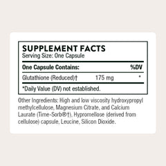 Close-up of Thorne Glutathione-SR capsules for easy daily use.