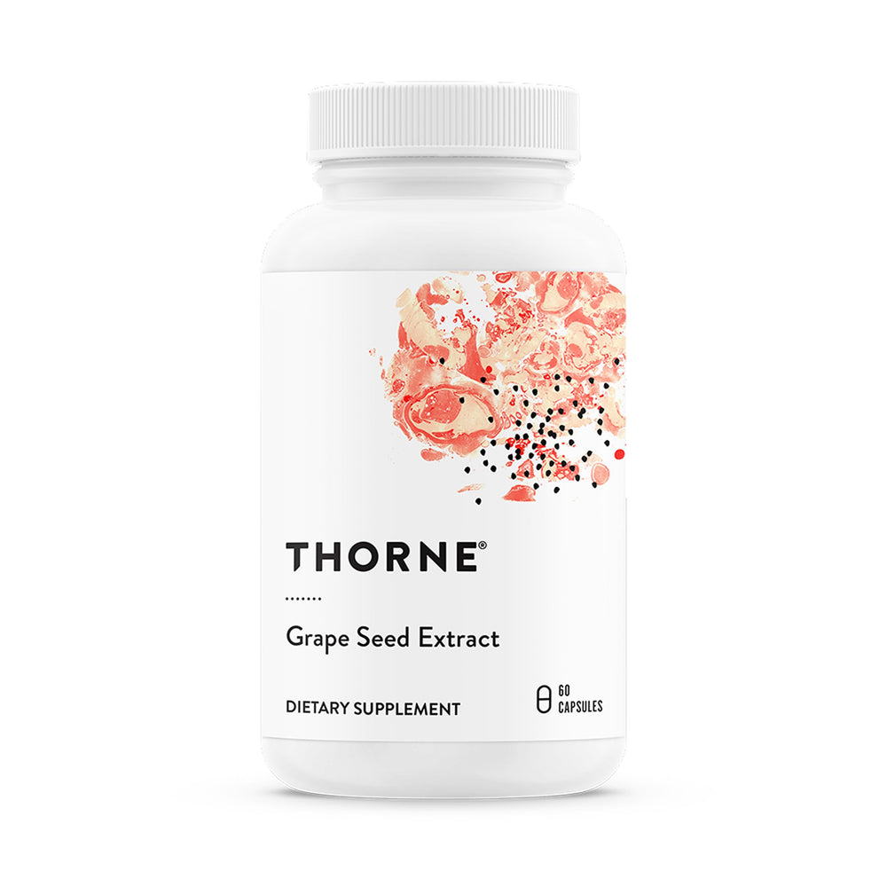 THORNE Grape Seed Extract OPCs bottle highlighting antioxidant support