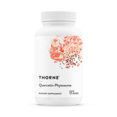 THORNE Quercetin Phytosome bottle closeup highlighting immune support formula.