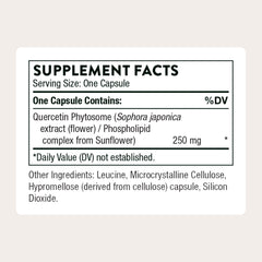THORNE Quercetin Phytosome capsules arranged for a simple daily regimen.