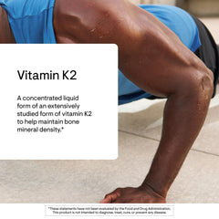THORNE Vitamin K2 Liquid bottle with self-dispensing top for accurate dosing